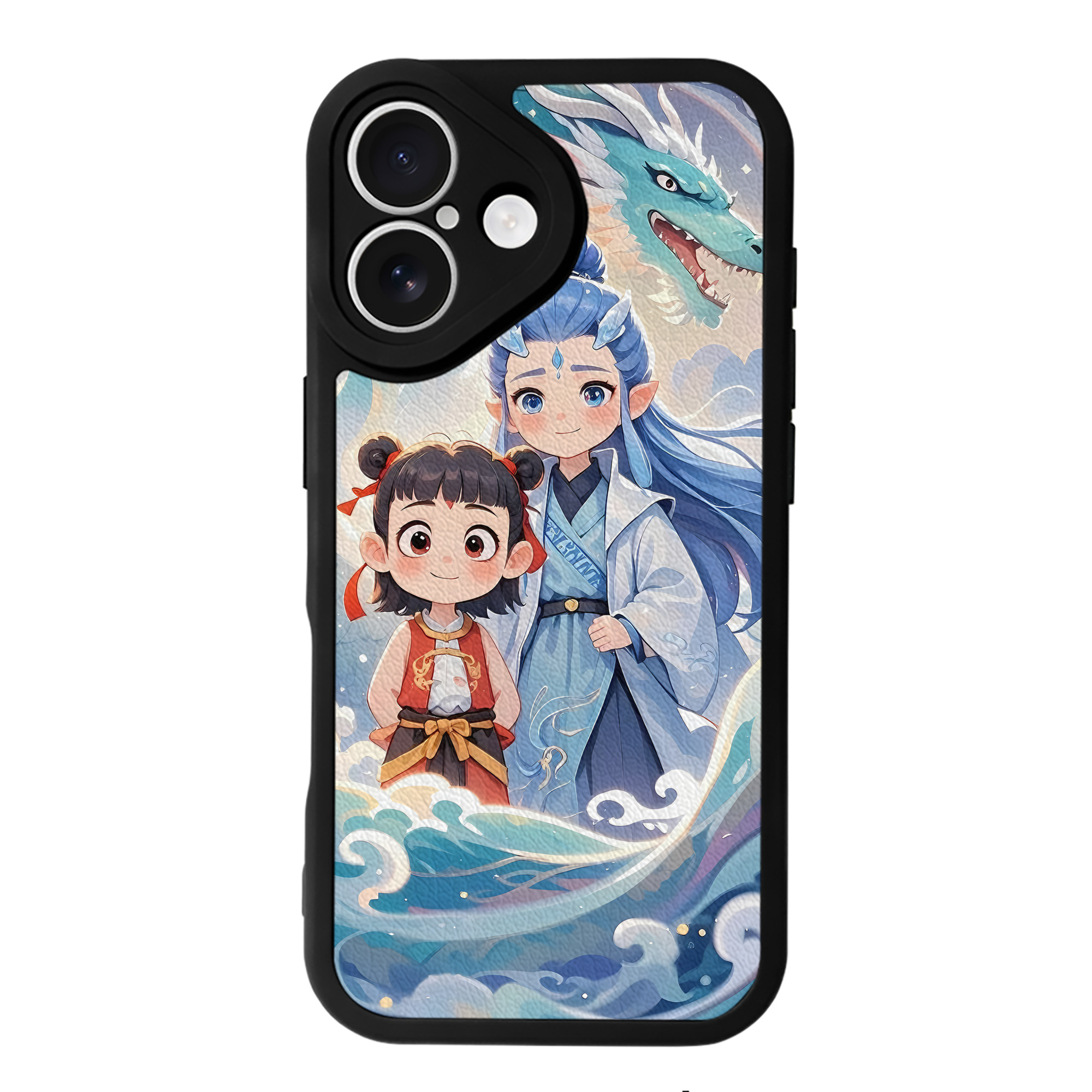 （画像用） Ne Zha 2 ナタ 魔童の大暴れ 【iPhone 16シリーズ対応】シリコンスマホケース（レザー調） 材質：シリコン